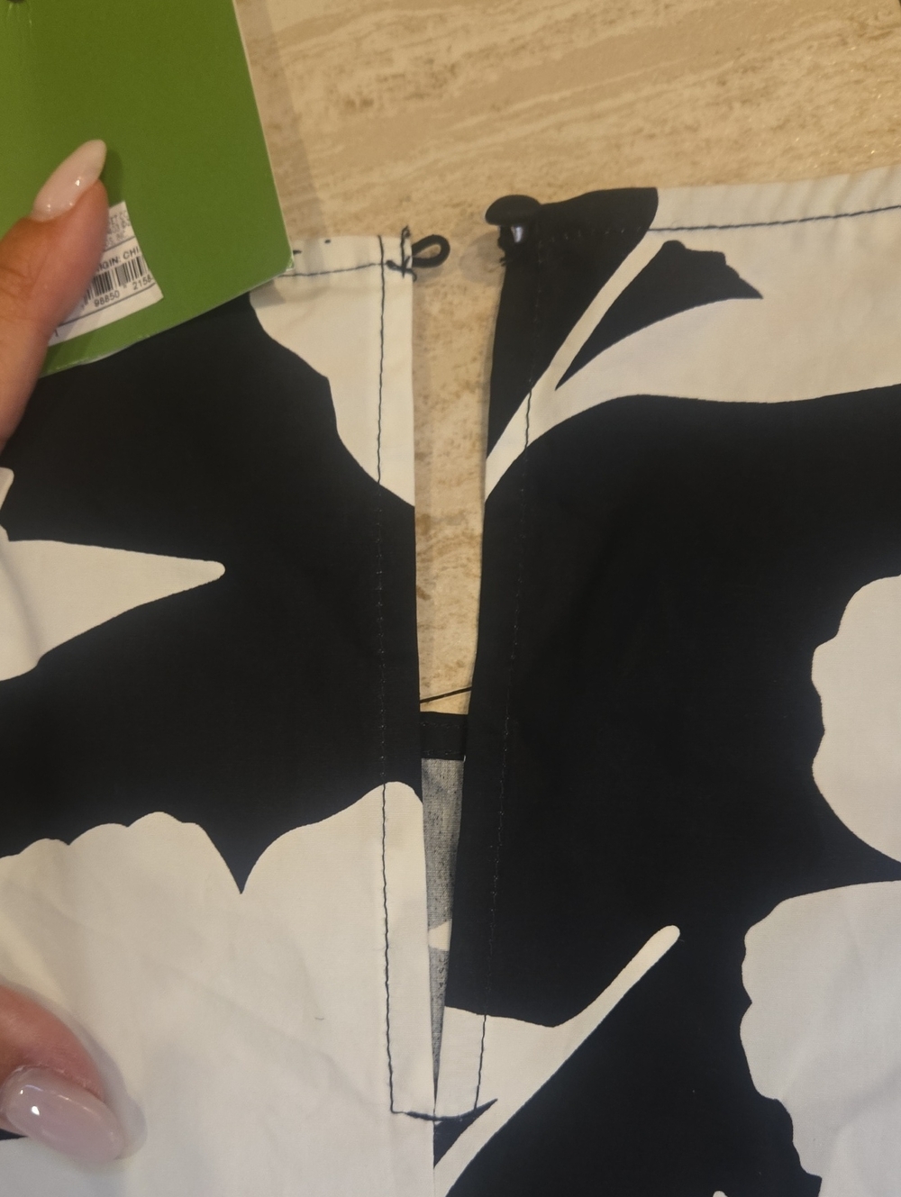 New Kate Spade New York X Target Black/White Floral Print Sleeveless Blouse - Picture 6 of 8